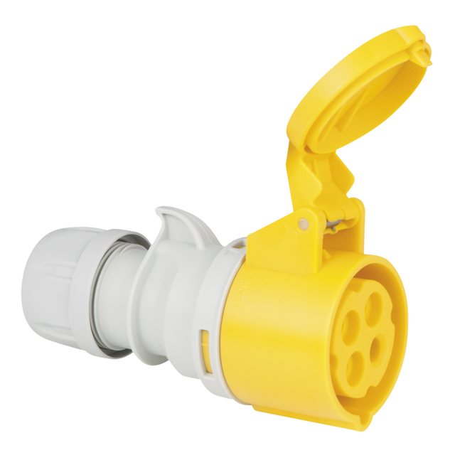 Bild von PCE CEE-Stecker PCE CEE 16 A/110 V 4P Plug - female - yellow Gelb - IP44