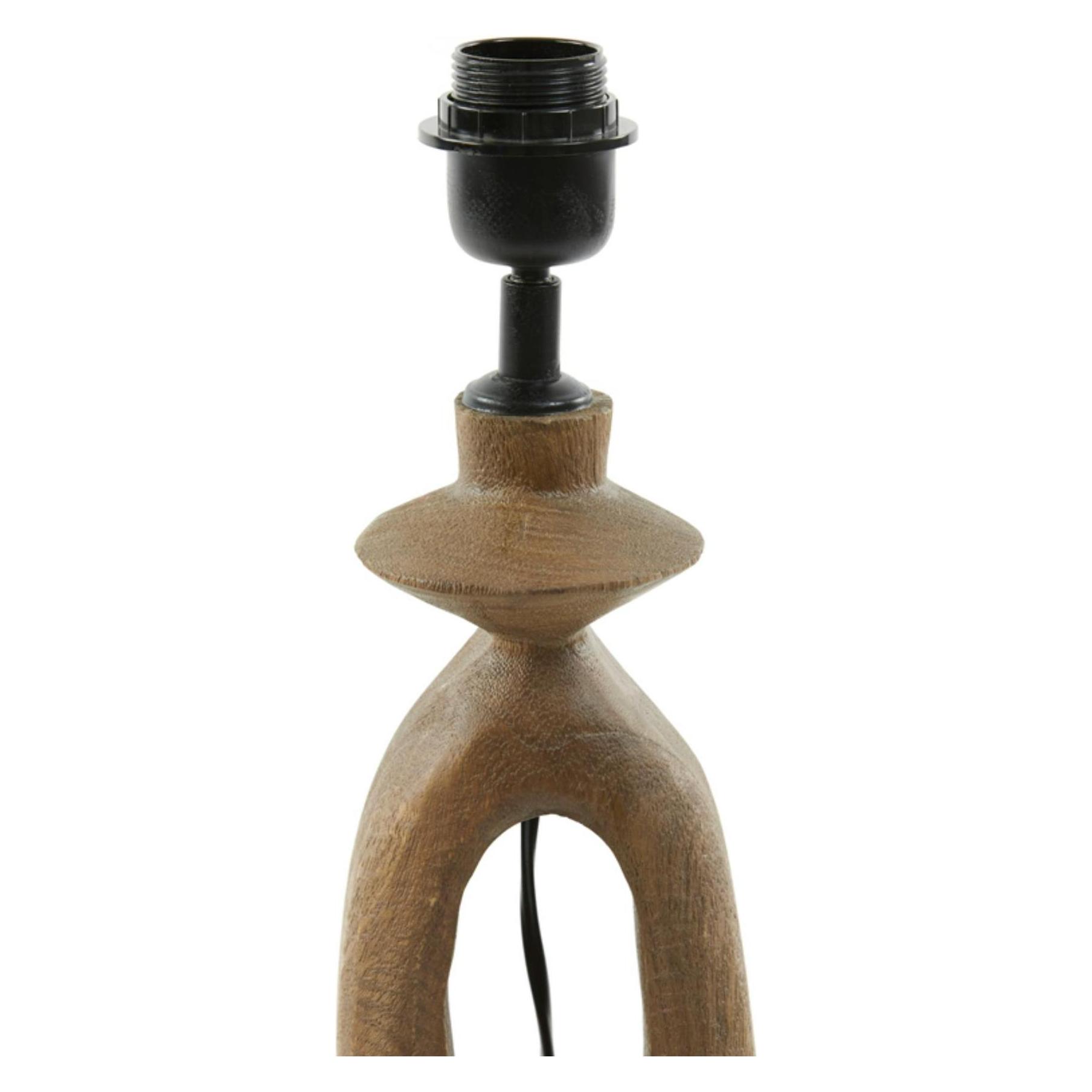 Bild von Light & Living Tischleuchte Lampenfuß Django - Holz - 11x9x45cm