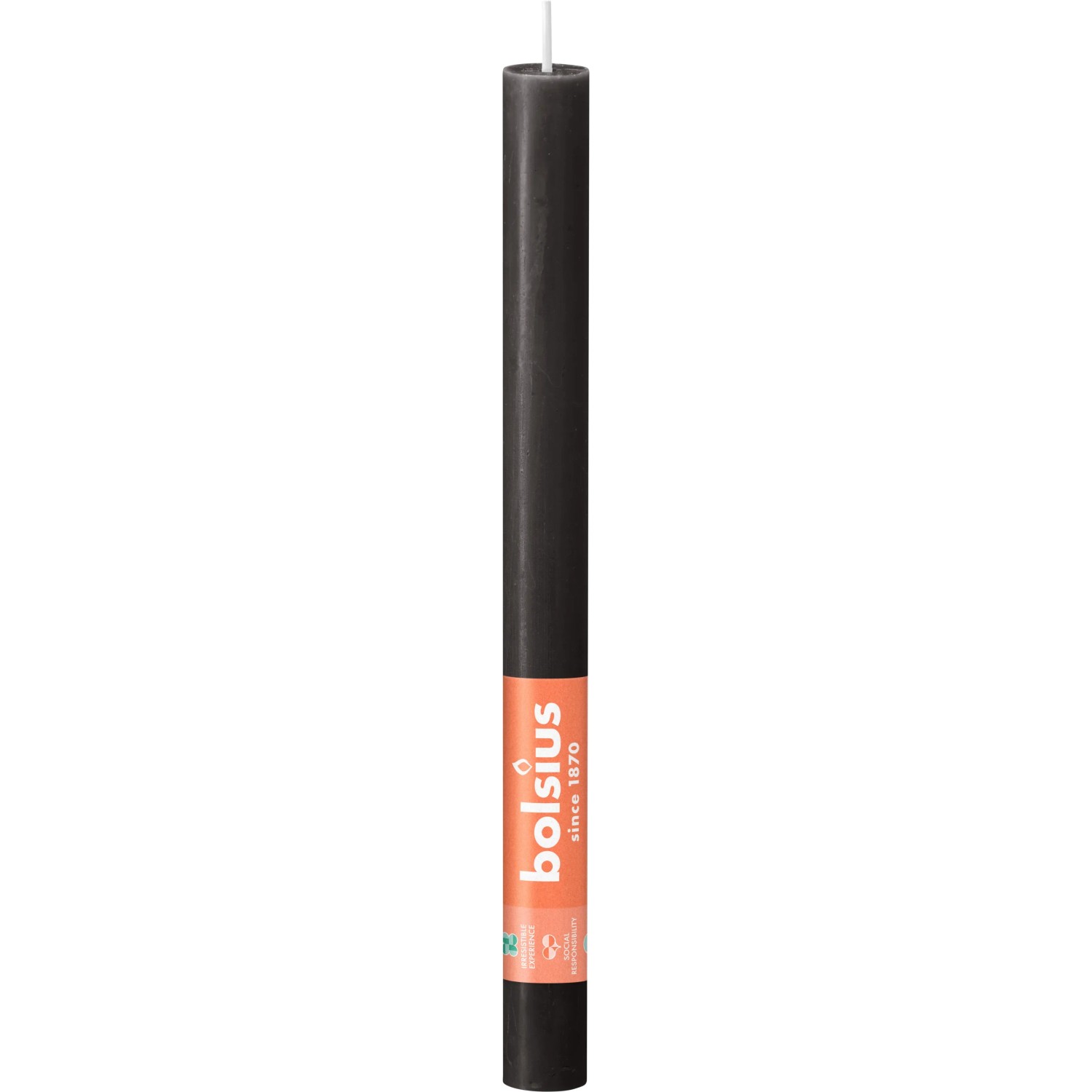 Bild von Bolsius Haushaltskerze Rustik Shine 270/23mm Stürmisches Grau 1 Stck.