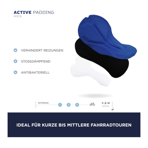 Bild von Rogelli Radsport-Trägerhosen Herren – Kurze Fahrradhose mit Sitzpolster