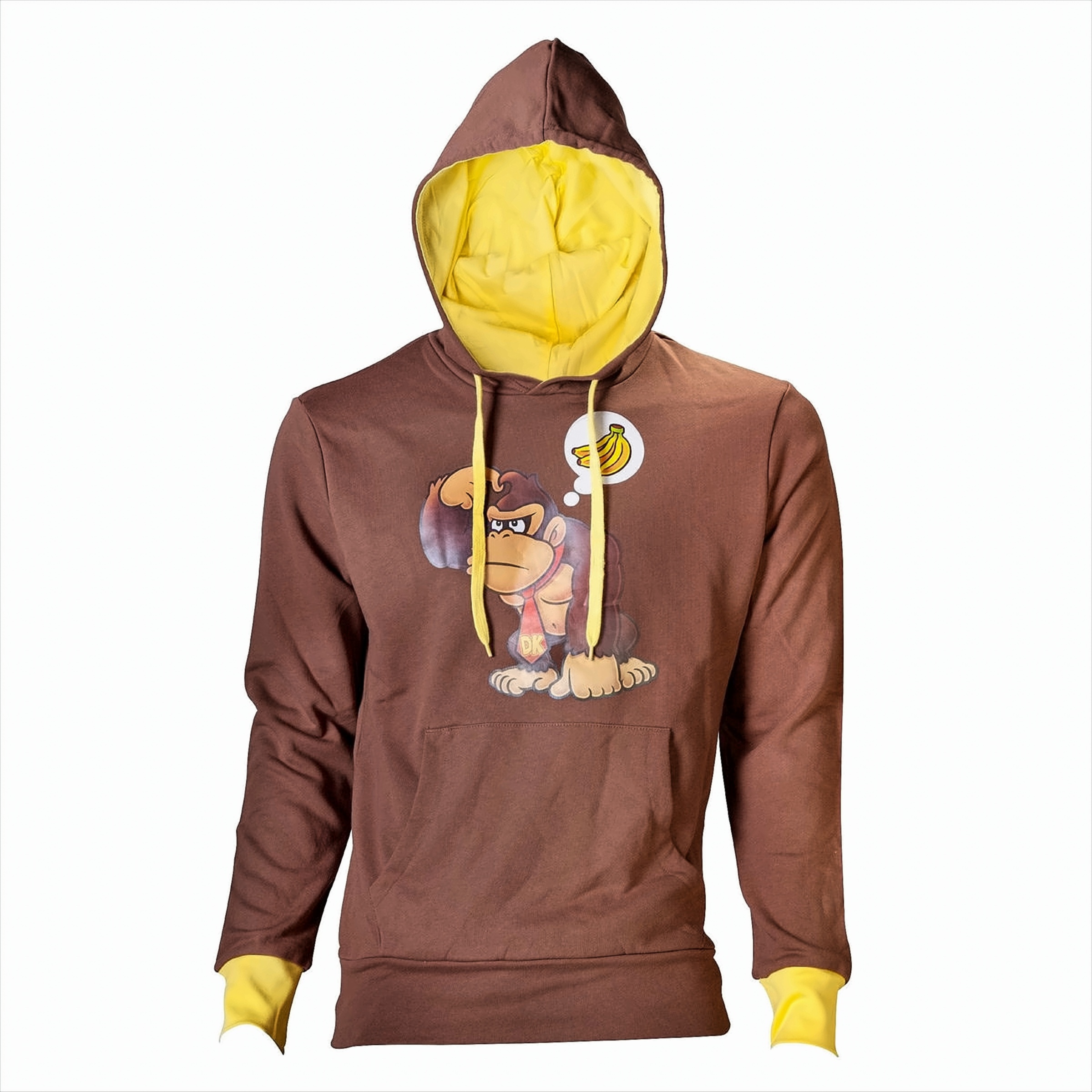 Bild von Donkey Kong Hoodie S Braun