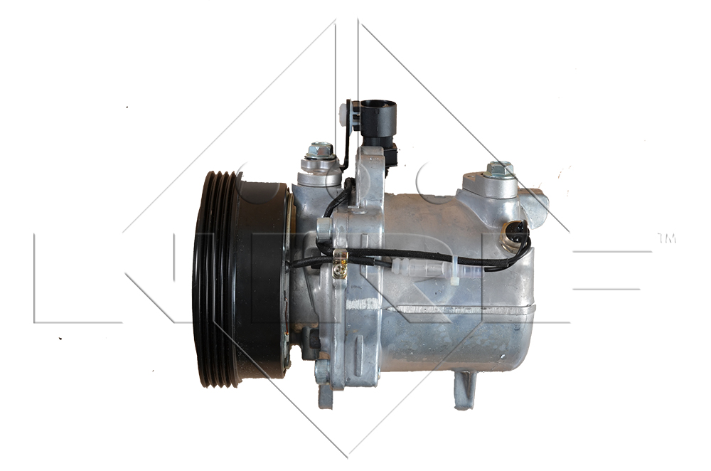 Bild von NRF 32055 Kompressor Klimakompressor, Klimaanlage Kompressor, Kompressor, Klimaanlage SS96D1 12 PAG 100 R134a mit PAG-Kompressoröl, mit Dichtring