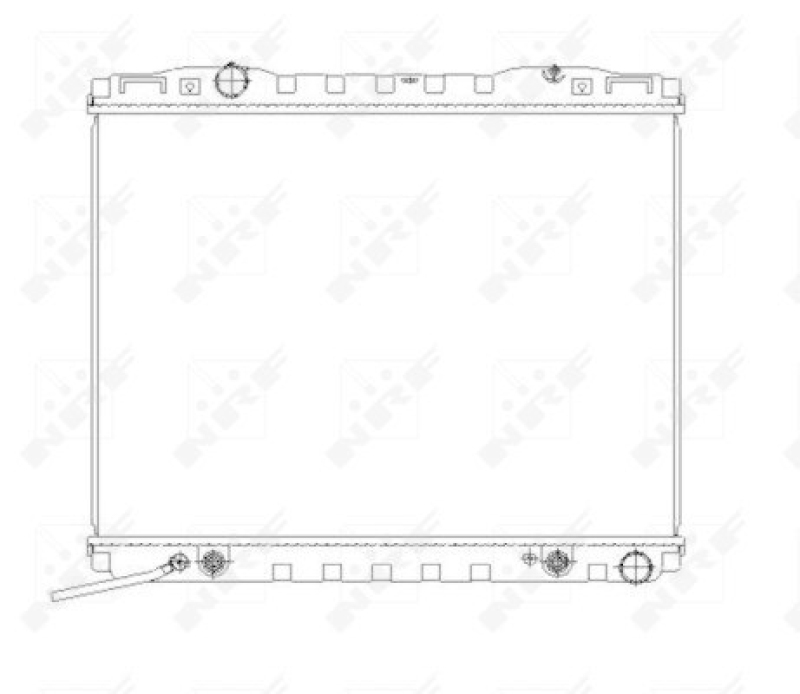 Bild von NRF 53366 Kühler, Motorkühlung Kühler, Wasserkühler, Autokühler Aluminium 640 470 18 Kühlrippen gelötet KIA: SORENTO 1