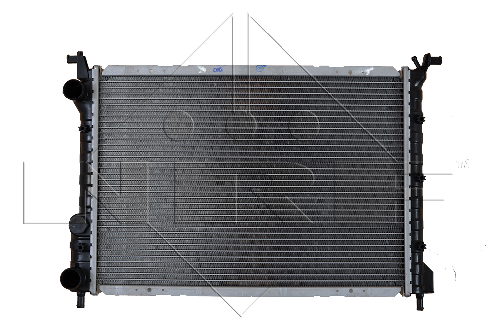 Bild von NRF 53608 Kühler, Motorkühlung Kühler, Wasserkühler, Autokühler Aluminium 520 360 42 mit Anbauteilen Kühlrippen gelötet