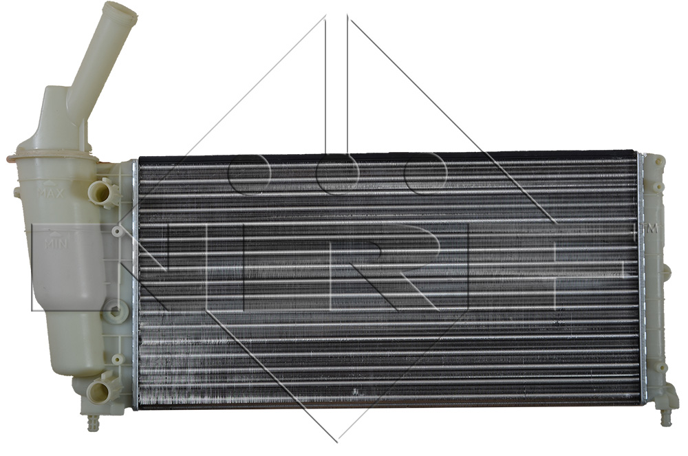 Bild von NRF 53619 Kühler, Motorkühlung Kühler, Wasserkühler, Autokühler Aluminium 632 322 23 Kühlrippen mechanisch gefügt