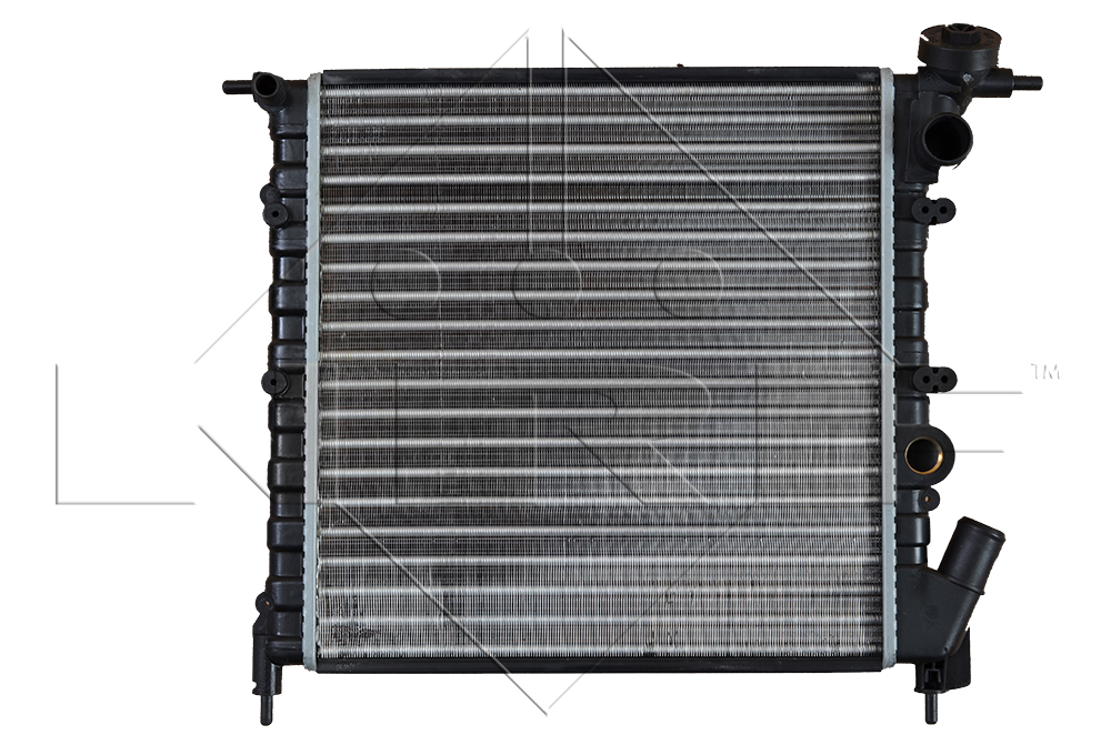 Bild von NRF 54685 Kühler, Motorkühlung Kühler, Wasserkühler, Autokühler Aluminium 378 352 23 Kühlrippen mechanisch gefügt RENAULT: CLIO 1