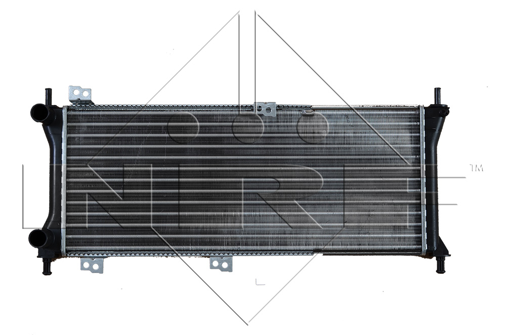 Bild von NRF 58225 Kühler, Motorkühlung Kühler, Wasserkühler, Autokühler Aluminium 580 250 24 Kühlrippen mechanisch gefügt