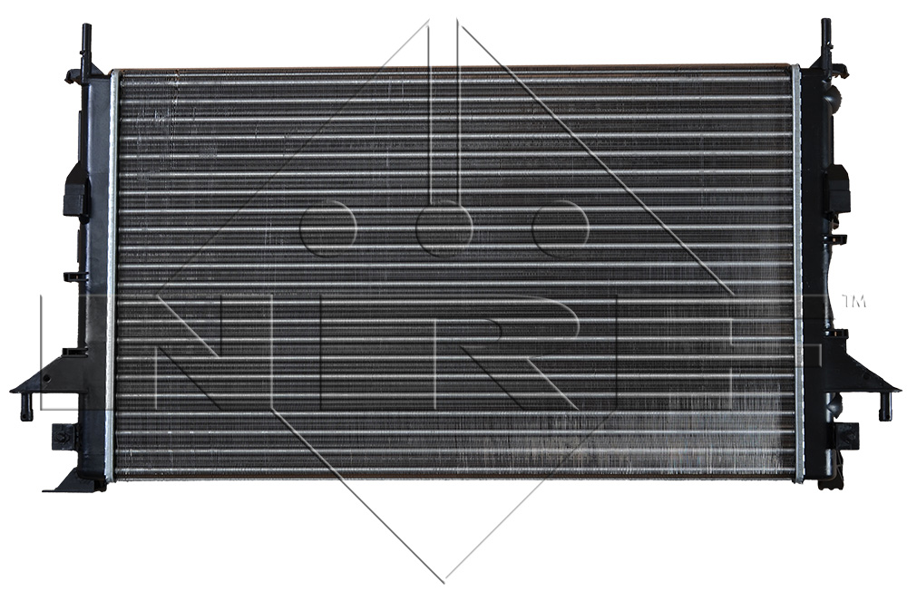 Bild von NRF 58318 Kühler, Motorkühlung Kühler, Wasserkühler, Autokühler Aluminium 670 415 23 Kühlrippen mechanisch gefügt RENAULT: LAGUNA 2