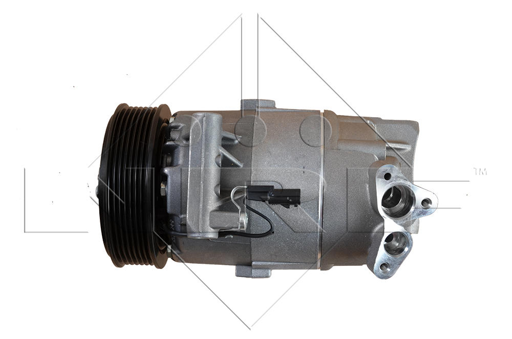 Bild von NRF 32472 Kompressor Klimakompressor, Klimaanlage Kompressor, Kompressor, Klimaanlage CVC 12 PAG 46 mit PAG-Kompressoröl, mit Dichtring