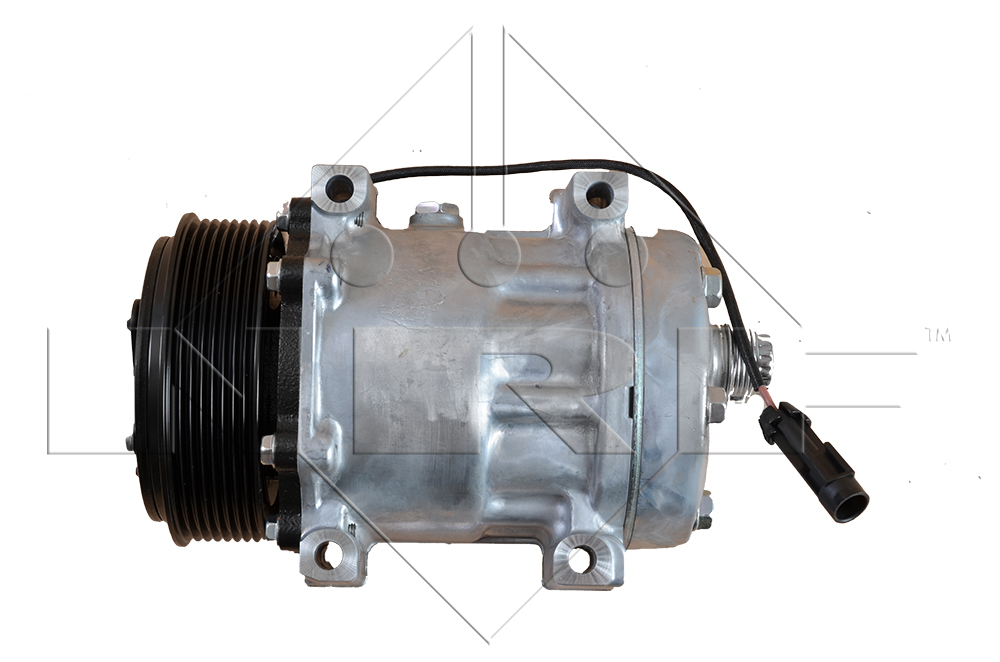 Bild von NRF 32702 Kompressor Klimakompressor, Klimaanlage Kompressor, Kompressor, Klimaanlage SD7H15 24 PAG 46 mit PAG-Kompressoröl, mit Dichtring