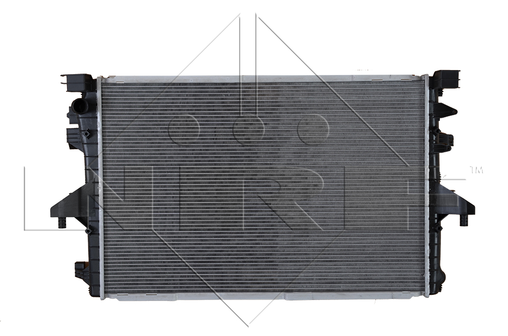 Bild von NRF 53154 Kühler, Motorkühlung Kühler, Wasserkühler, Autokühler Aluminium 710 469 28 mit Anbauteilen Kühlrippen gelötet VOLKSWAGEN: Transporter 5 Bus
