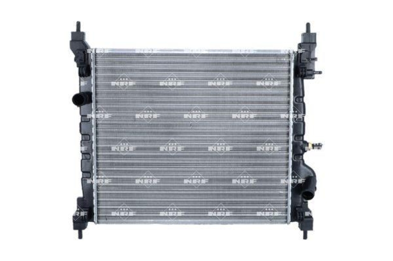 Bild von NRF 53195A Kühler, Motorkühlung Kühler, Wasserkühler, Autokühler Aluminium 450 396 18 Kühlrippen mechanisch gefügt