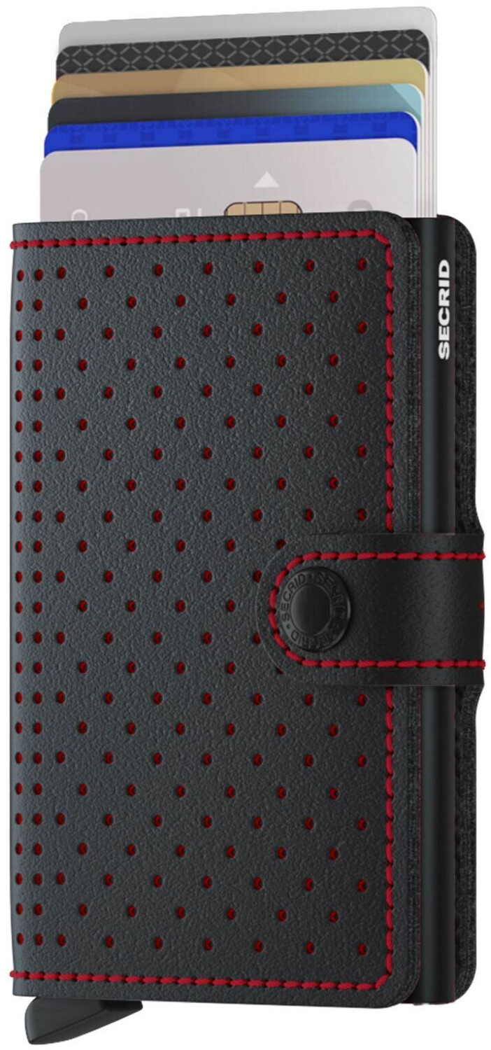 Bild von Secrid Miniwallet Schwarz-Rot, Einheitsgröße Unisex Erwachsene, Schwarz – Rot, Talla única, modern, Schwarz - Rot, one Size, Modern