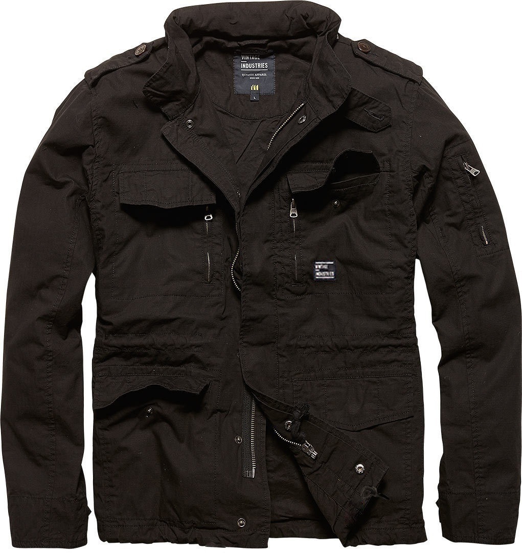 Bild von Vintage Industries - Cranford Black - Jacke - Schwarz - L - 65% Polyester, 35% Baumwolle,100% Baumwolle,Baumwolle