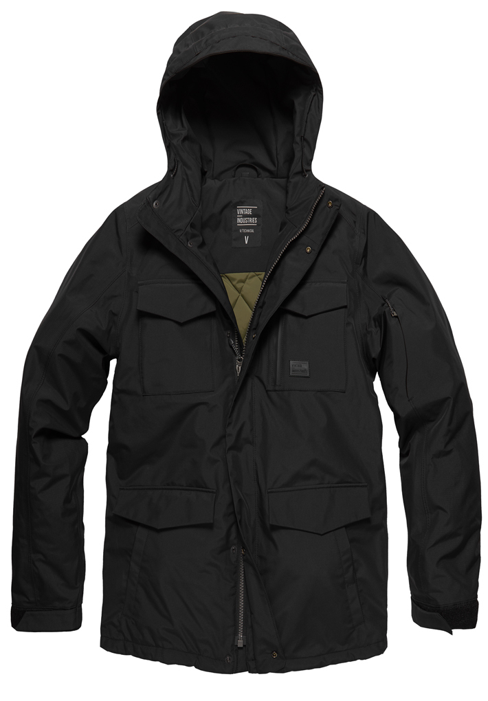 Bild von Vintage Industries Marc Textiljacke, schwarz, Größe XL für Männer