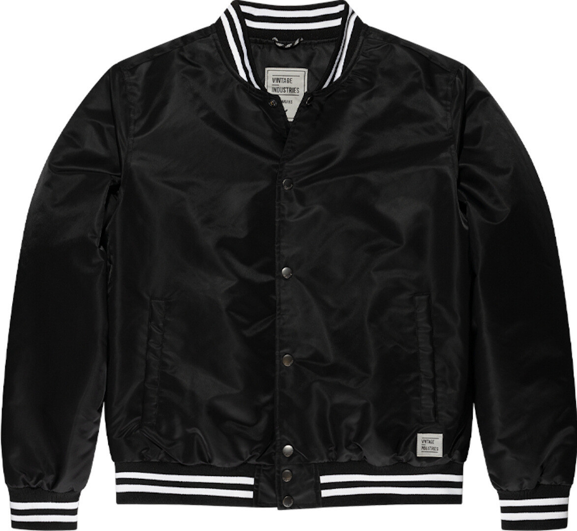 Bild von Vintage Industries - Chapman Black - Collegejacke - Schwarz - XXL - Außenmaterial: 100% Nylon; Innenfutter: 100% Polyester,Synthetik