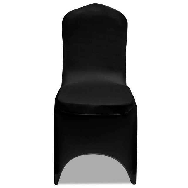 Bild von Stretch-Stuhlhussen 100 Stk. Schwarz vidaXL