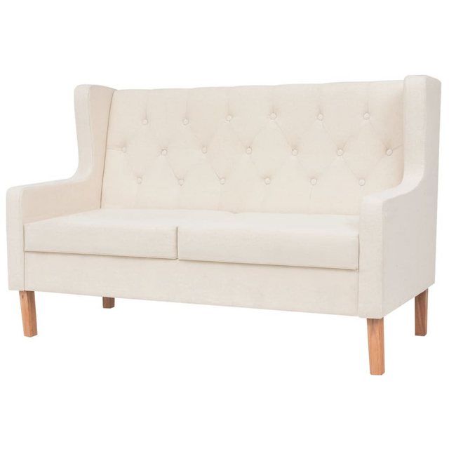 Bild von vidaXL 2-tlg. Sofa-Set Stoff Cremeweiß (274928)