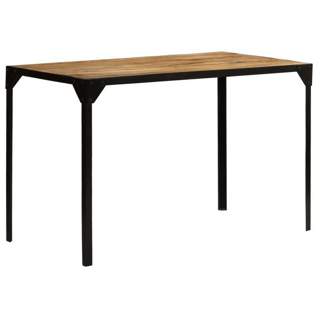 Bild von vidaXL Esstisch Esszimmertisch Raues Mango-Massivholz und Stahl 120 cm