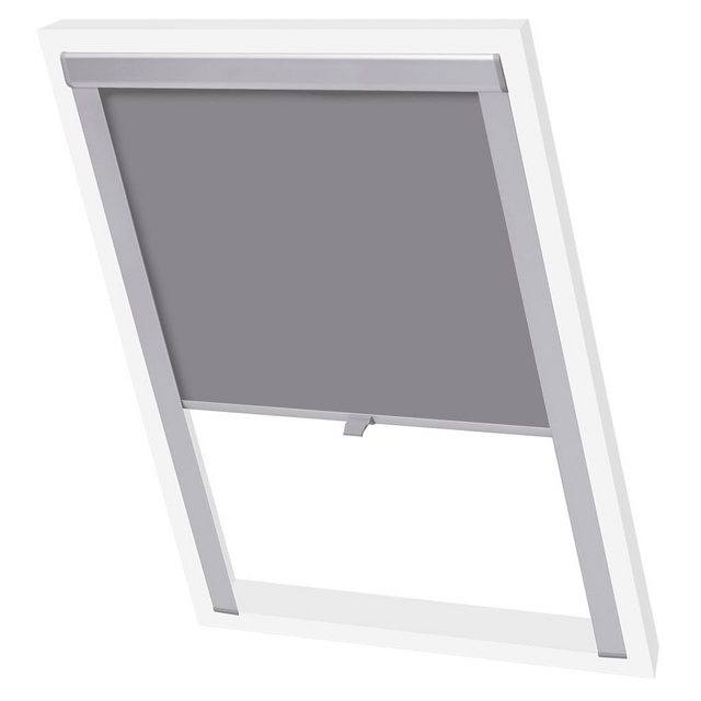 Bild von Rollo Verdunkelungsrollo Grau FK06, vidaXL