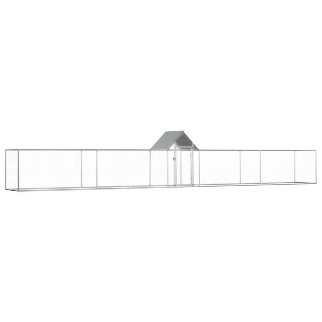 Bild von vidaXL Hühnerstall Hühnerstall 9x1x1,5 m Verzinkter Stahl