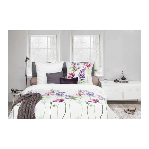 Bild von HnL Satin Bettwäsche Blüten – Farbenfrohe Eleganz für Ihr Schlafzimmer