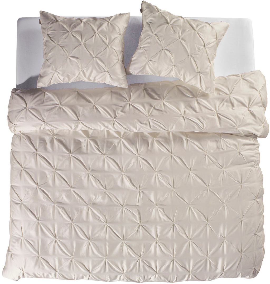 Bild von YELLOW Bettwäsche Nova Bettwäsche 135 Off-White 135x200, Bettbezug Kopfkissenbezug Set kuschelig weich hochwertig