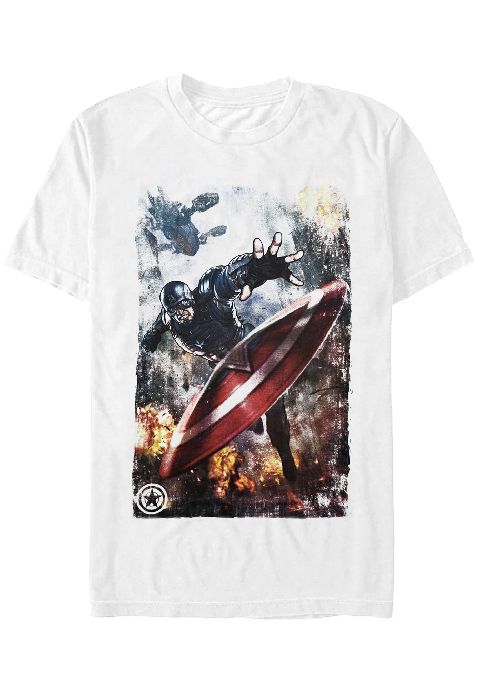 Bild von Captain America - Captain America White - T-Shirt - Weiß - S - 100% Baumwolle,Jersey