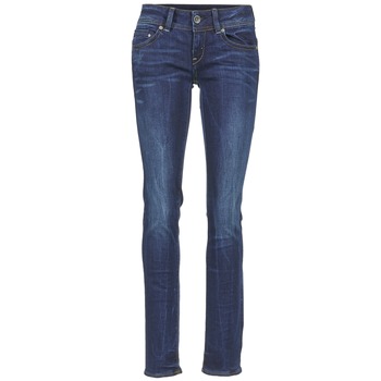 Bild von G-STAR RAW Jeans "Midge Saddle", Mid Straight, Used-Look, Stretch, für Damen, blau, W27/L32
