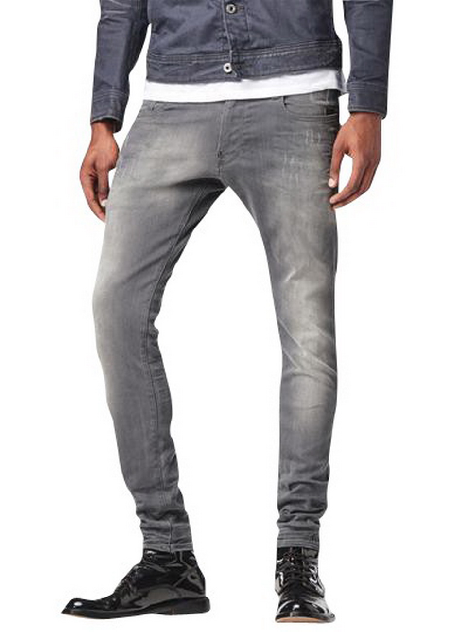 Bild von G-Star Jeans Revend Super Slim Herren Jeans - Aged Destroy