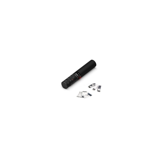Bild von MagicFX Handheld Cannon 28cm Met/Con Silber & Weiß - Die perfekte Konfetti Lösung