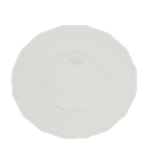 Bild von Bastion Collections Nudelteller 23x21cm weiß mit gewelltem Rand ""