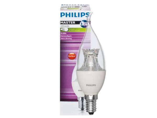 Bild von LED Kerzenlampe MASTER-LED 6W 230V 470lm, CND-Dimmung, klar, Flame