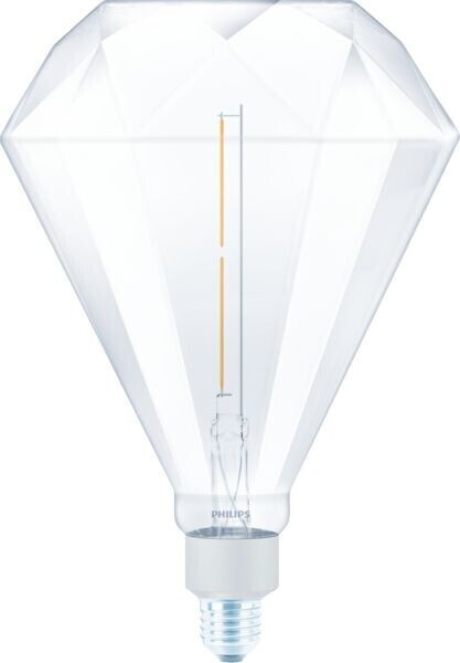 Bild von Philips LED E27 Deko Diamond Giant Leuchtmittel 4W 400lm 3000K warmweiss klar dimmbar 20x20x29,3cm