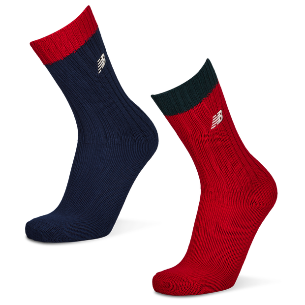 Bild von New Balance Crew 2 Pack Unisex Socken - Blau - Größe: 35-38 - Baumwolle - Foot Locker