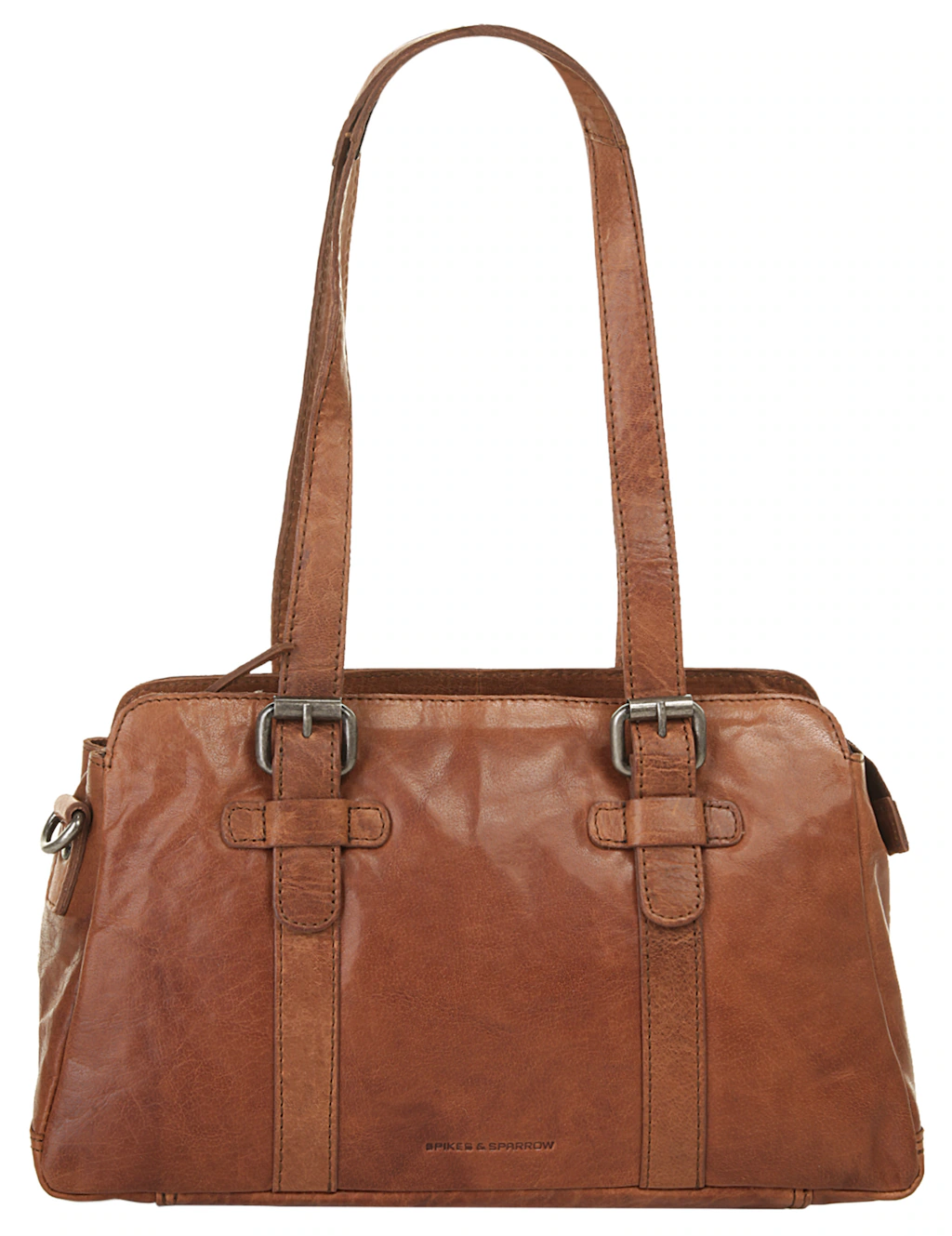 Bild von Spikes & Sparrow Leather Shoulder bag - Oklahoma - Brandy Cognac