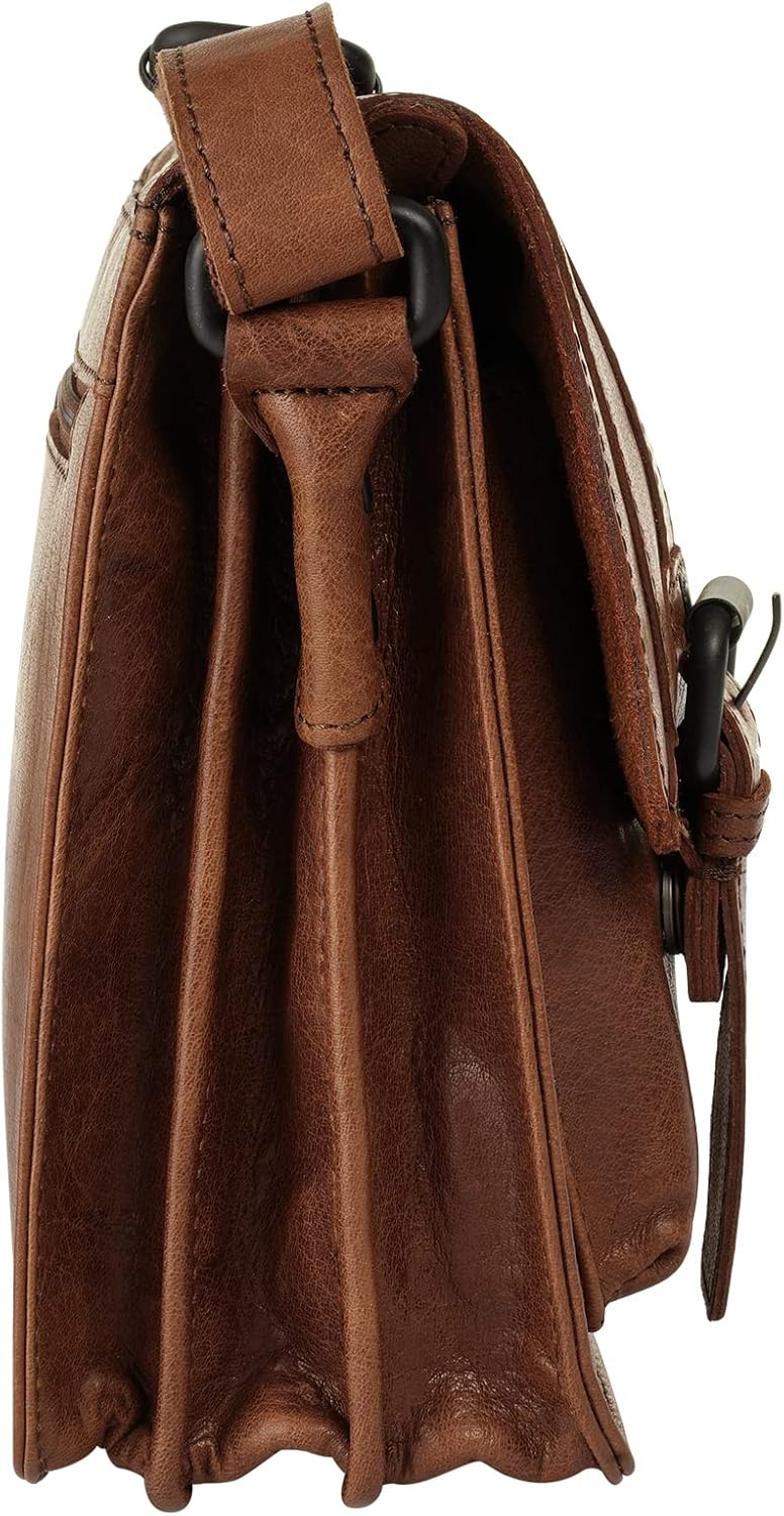 Bild von Spikes & Sparrow Umhängetasche Echt Leder Damen | cognac | 021617