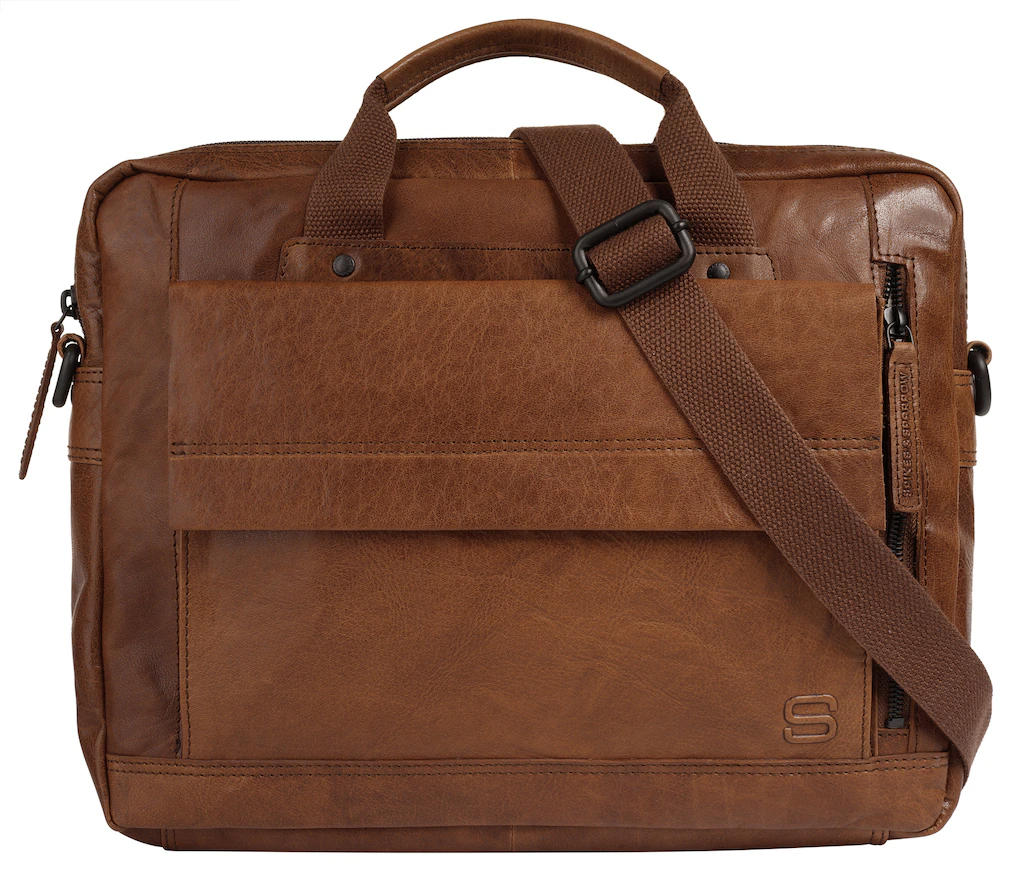 Bild von Spikes & Sparrow Aktentasche Echt Leder Herren, Damen | cognac | 021731