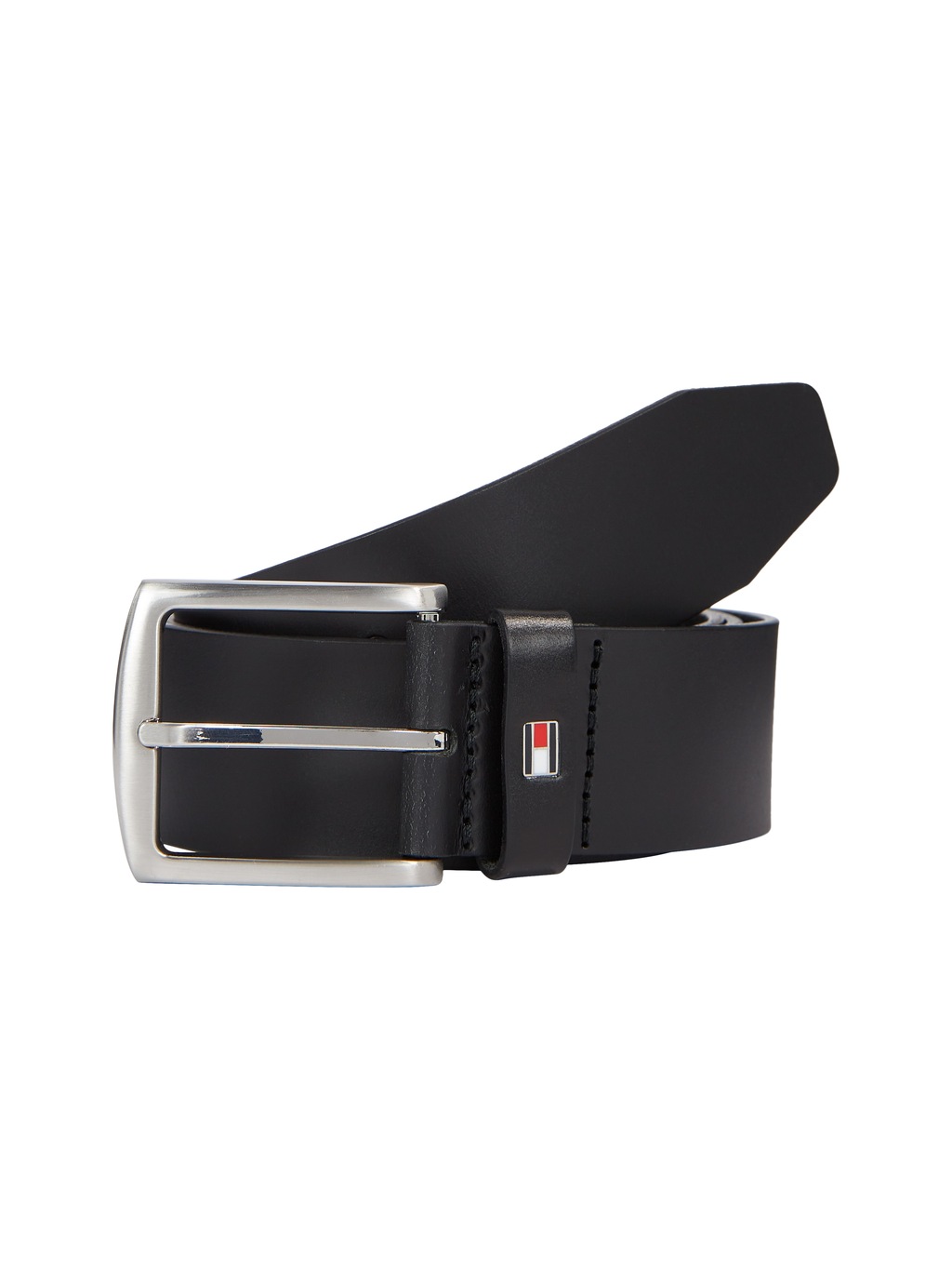 Bild von Tommy Hilfiger Ledergürtel »New Denton 4 cm«, NEW DENTON BELT mit Flag-Logoschlaufe
