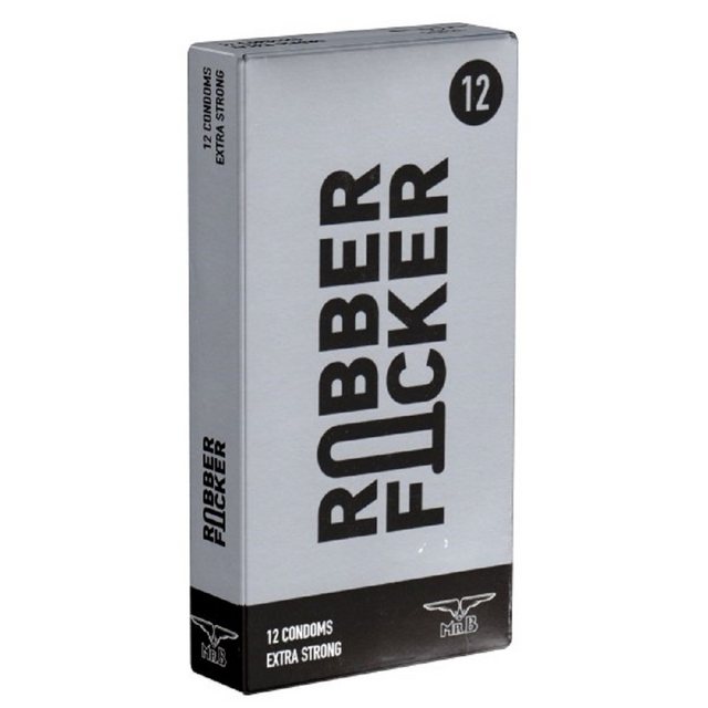 Bild von MISTER B Kondome Rubber Fucker Packung mit, 12 St., starke Kondome für Männer -, für den Analverkehr einfach die richtige Wahl