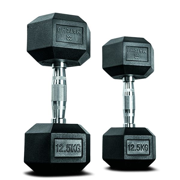 Bild von Matchu Sports - Hanteln Hexagon Set 12,5 kg - Dumbbell Set - Kurzhantelset