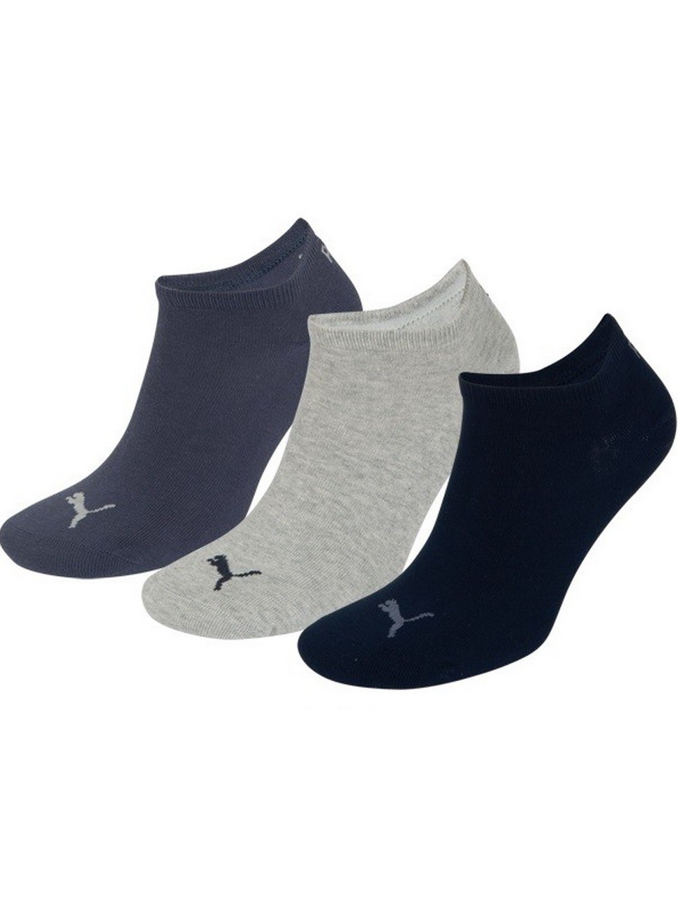 Bild von PUMA 9 Paar Sneaker Invisible Socken Gr. 35-49 Unisex für Damen Herren Füßlinge, Farbe:532 - navy/grey/nightshadow b, Socken & Strümpfe:39-42