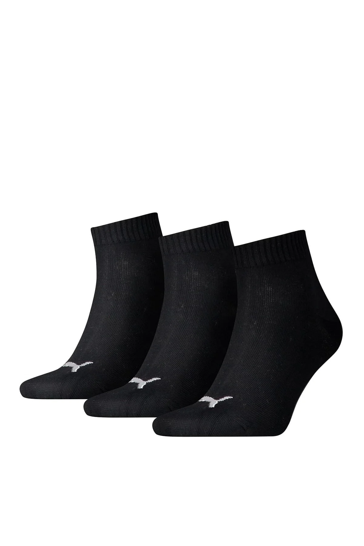 Bild von PUMA 18 Paar Unisex Quarter Socken Sneaker Gr. 35-49 für Damen Herren Füßlinge, Farbe:200 - black, Socken & Strümpfe:47-49