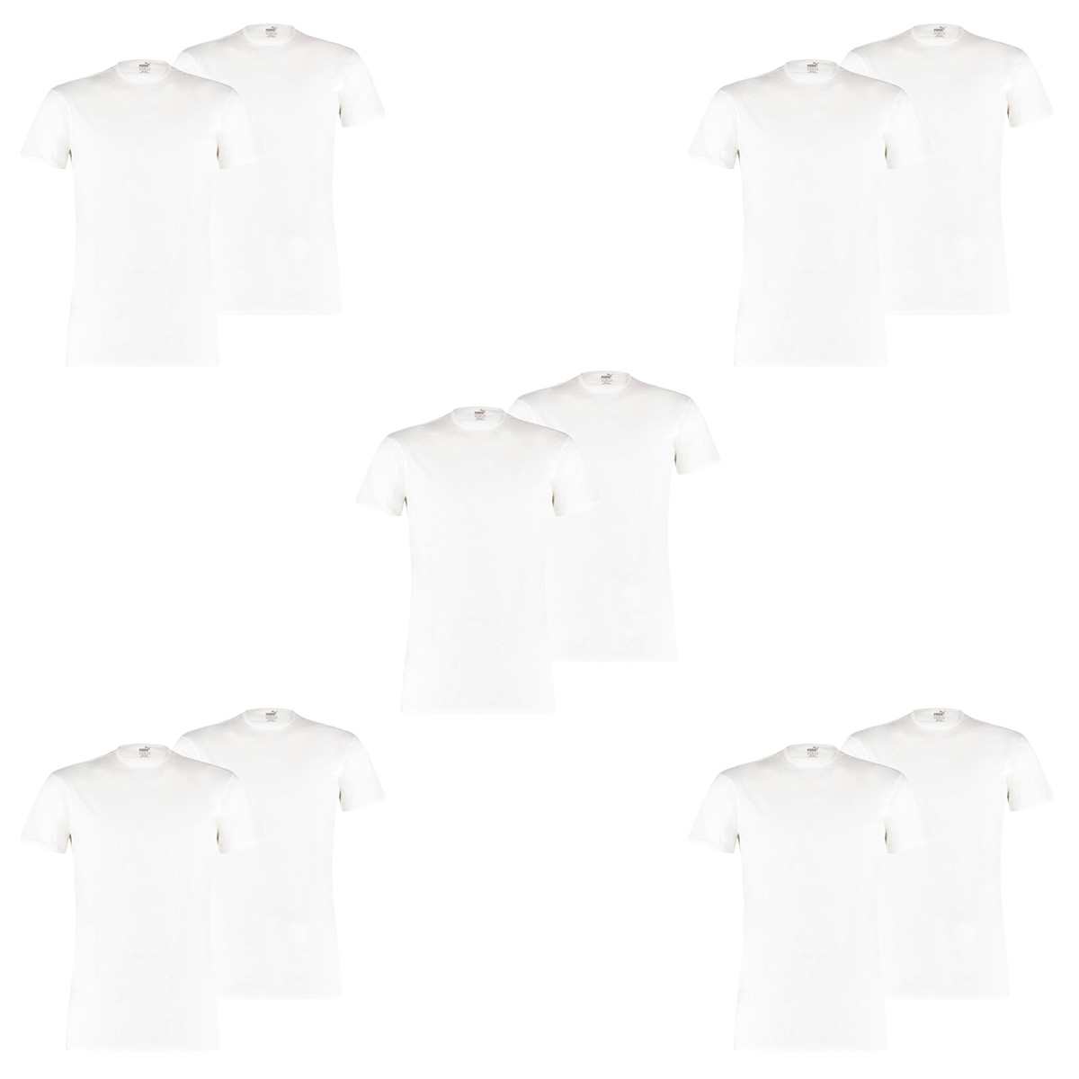 Bild von 10 er Pack Puma Basic Crew T-Shirt Men Herren Unterhemd Rundhals