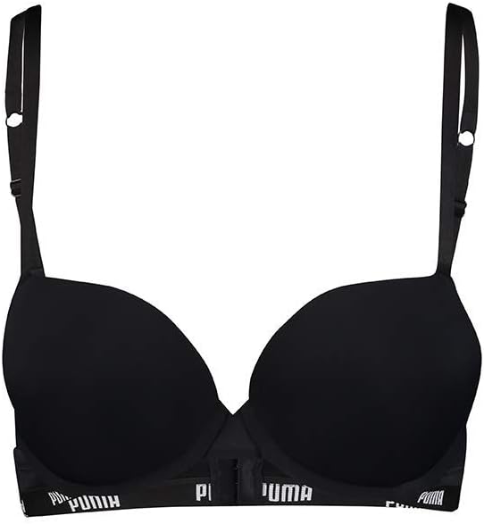 Bild von PUMA Damen Push-Up Bra 1er Pack Hang, Größe:70D, Farbe:Black (200)