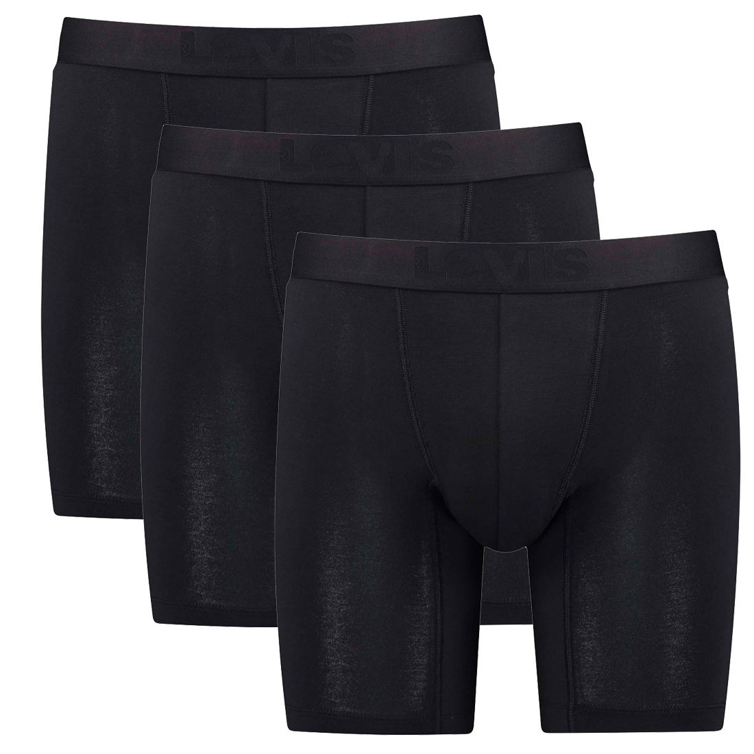 Bild von 3er Pack Levis Herren Movement Tencel Long Boxer Shorts Unterhose Pant Unterwäsc...