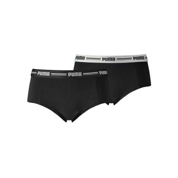 Bild von PUMA Damen Hipster Panties Iconic Women's Mini Short (2 Pack), Schwarz, XL
