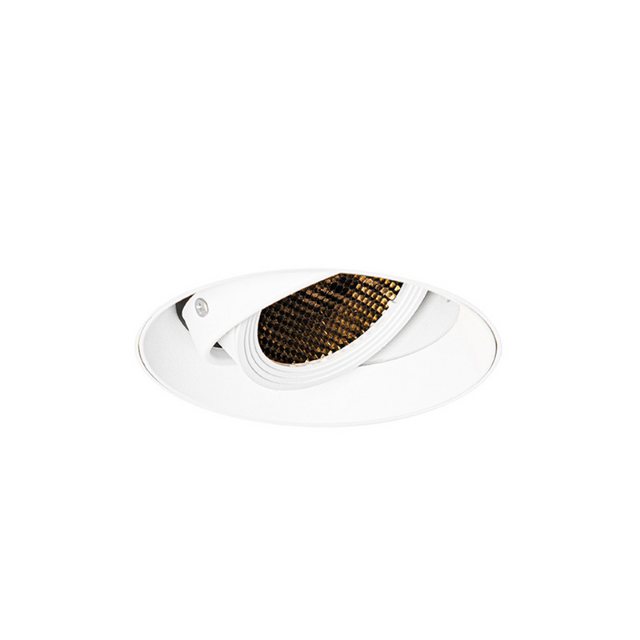 Bild von Qazqa LED Einbaustrahler Oneon honey, ohne Leuchtmittel, GU10, Weiß, Modern, Aluminium, 1-flammig