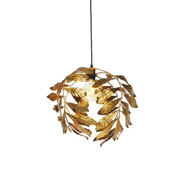 Bild von Qazqa Pendelleuchte Linden, ohne Leuchtmittel, E27, Gold/Messing, Klassisch / Antik, Stahl, 1-flammig