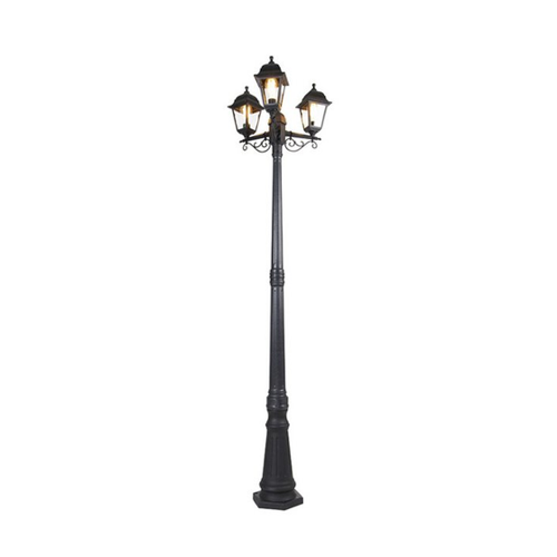 Bild von Smarte Laterne schwarz 3-Licht IP44 inkl. Wifi ST64 - Capital